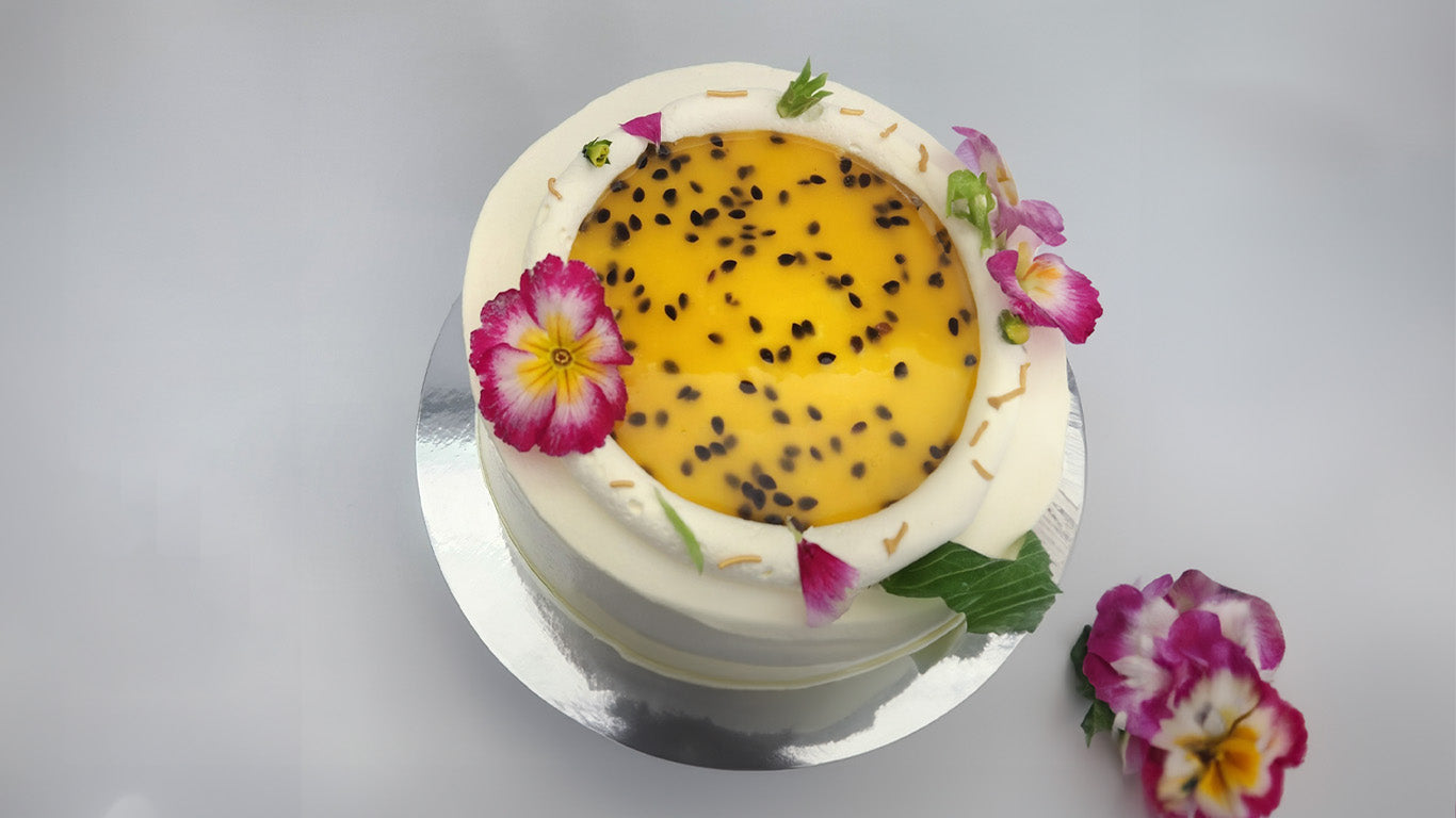 Passionfruit Mousse Celebration Cake